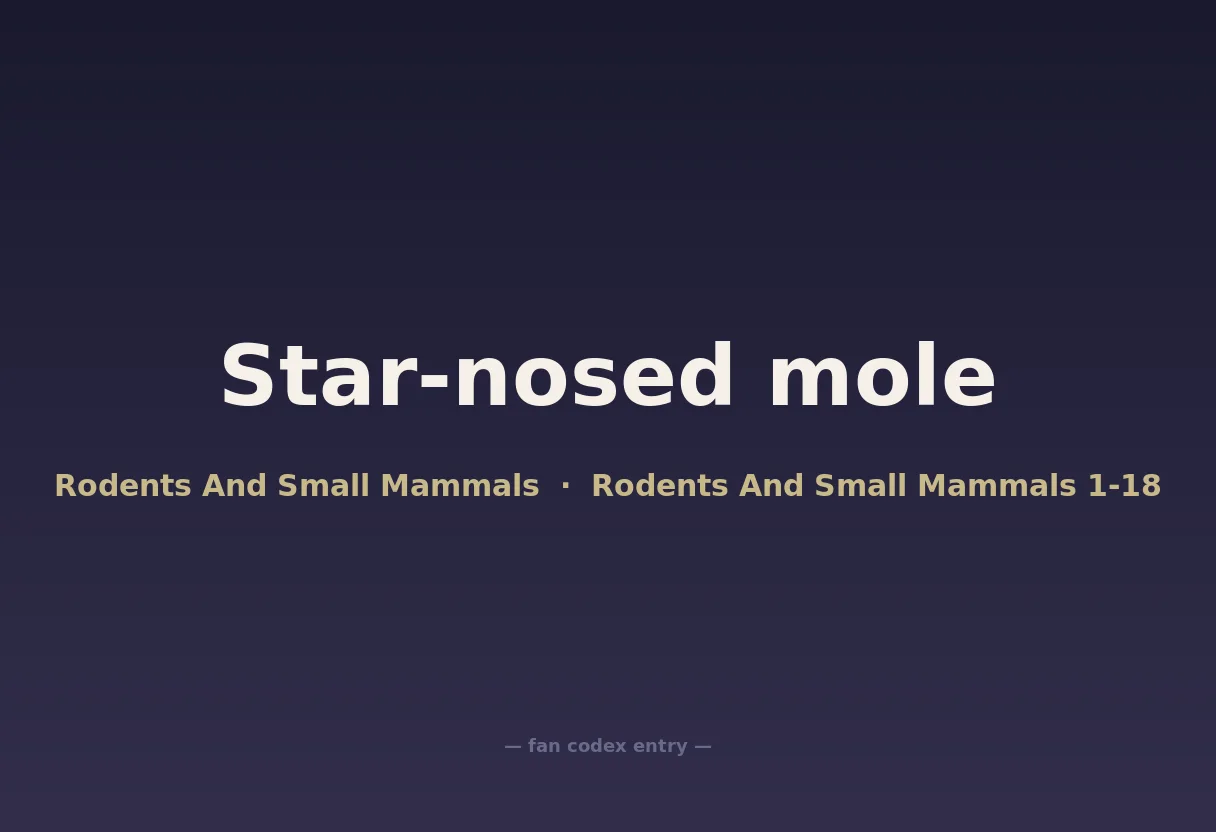 Star-nosed mole
